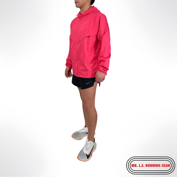 nike air translucent jacket in pink